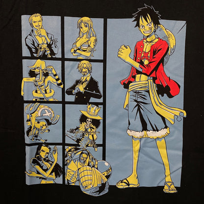 One Piece Straw Hat Crew Monkey D. Luffy Anime T-Shirt Small