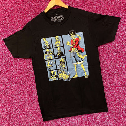 One Piece Straw Hat Crew Monkey D. Luffy Anime T-Shirt Small