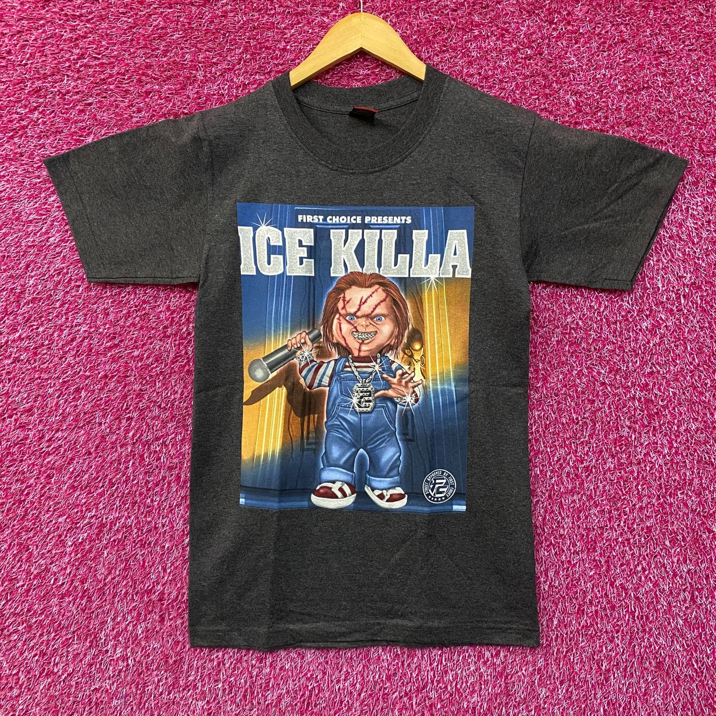 Chucky First Choice Presents Ice Killa Rhinestone T-Shirt Small