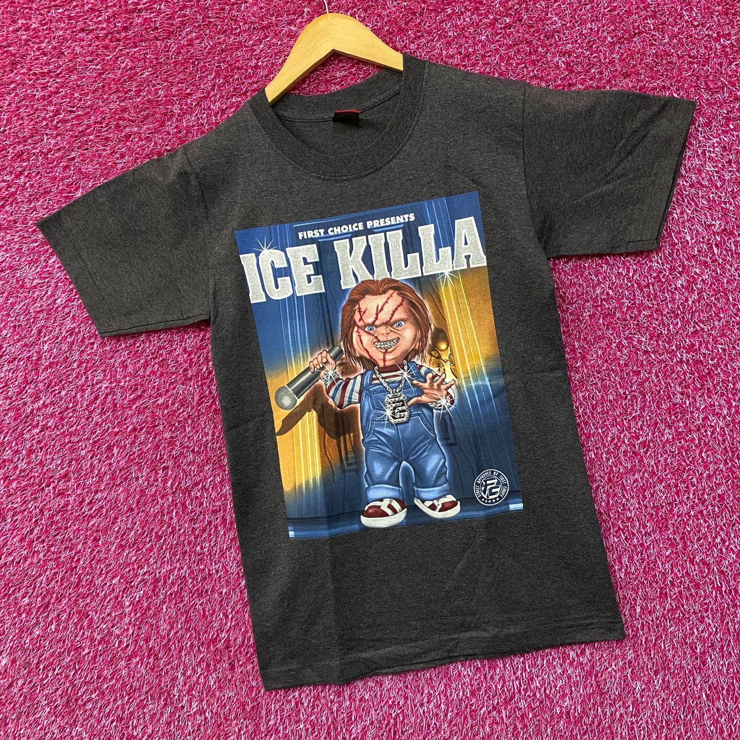 Chucky First Choice Presents Ice Killa Rhinestone T-Shirt Small