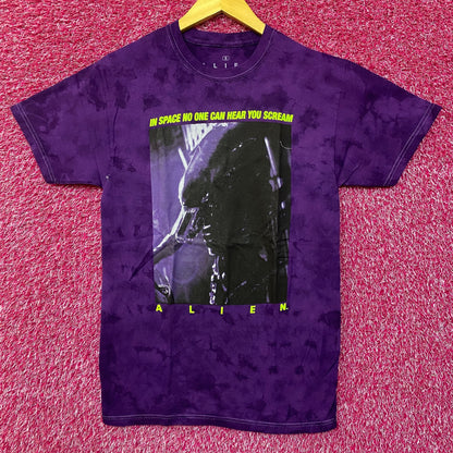 Alien Xenomorph Space No One Can Hear You Scream Tie Dye Small
