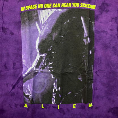 Alien Xenomorph Space No One Can Hear You Scream Tie Dye Small