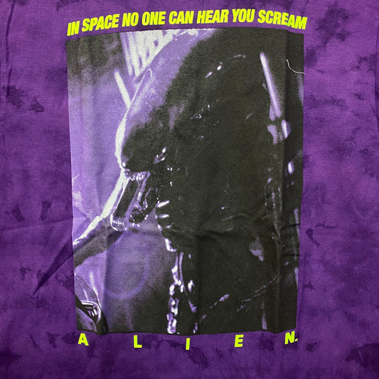 Alien Xenomorph Space No One Can Hear You Scream Tie Dye Small