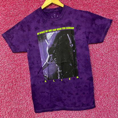 Alien Xenomorph Space No One Can Hear You Scream Tie Dye Small
