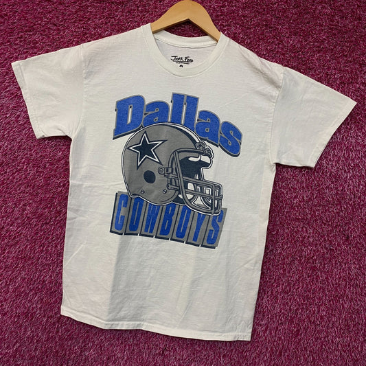 Junk Food Clothing Dallas Cowboys Throwback Helmet Flea Market Tee Small