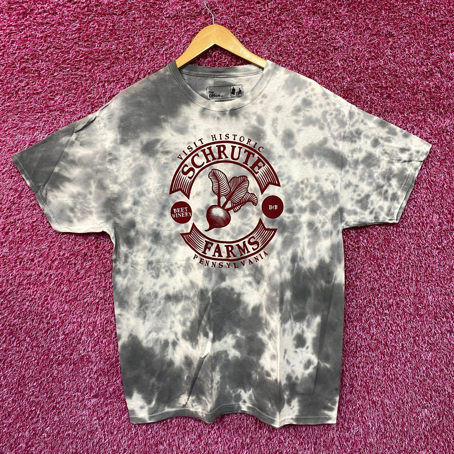 The Office Visit Schrute Farms Beet Winery Promo Tie Dye L