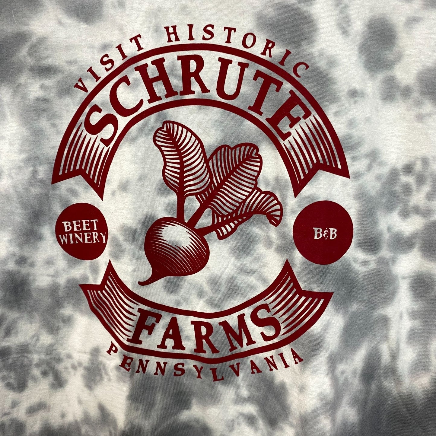 The Office Visit Schrute Farms Beet Winery Promo Tie Dye L