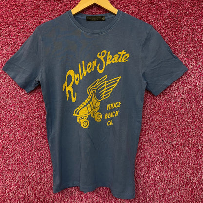 Junk Food Clothing Roller Skate Venice Beach Women's Vintage Style Tee XS