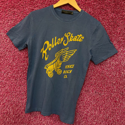 Junk Food Clothing Roller Skate Venice Beach Women's Vintage Style Tee XS