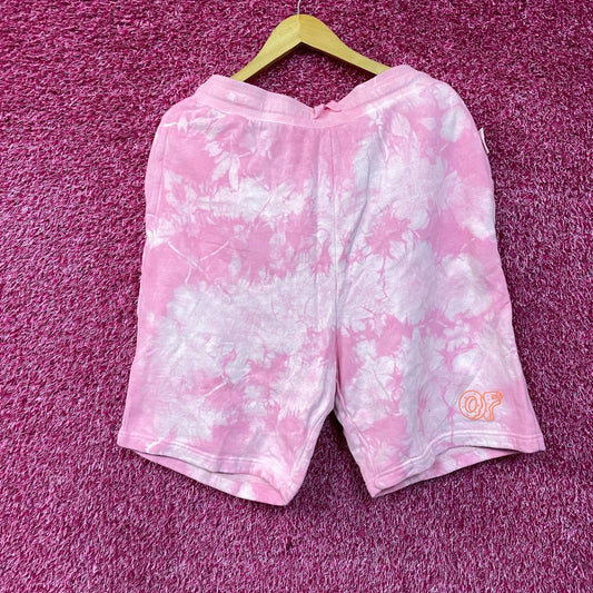 Odd Future Pink Tie-Dye Sweat Shorts XL