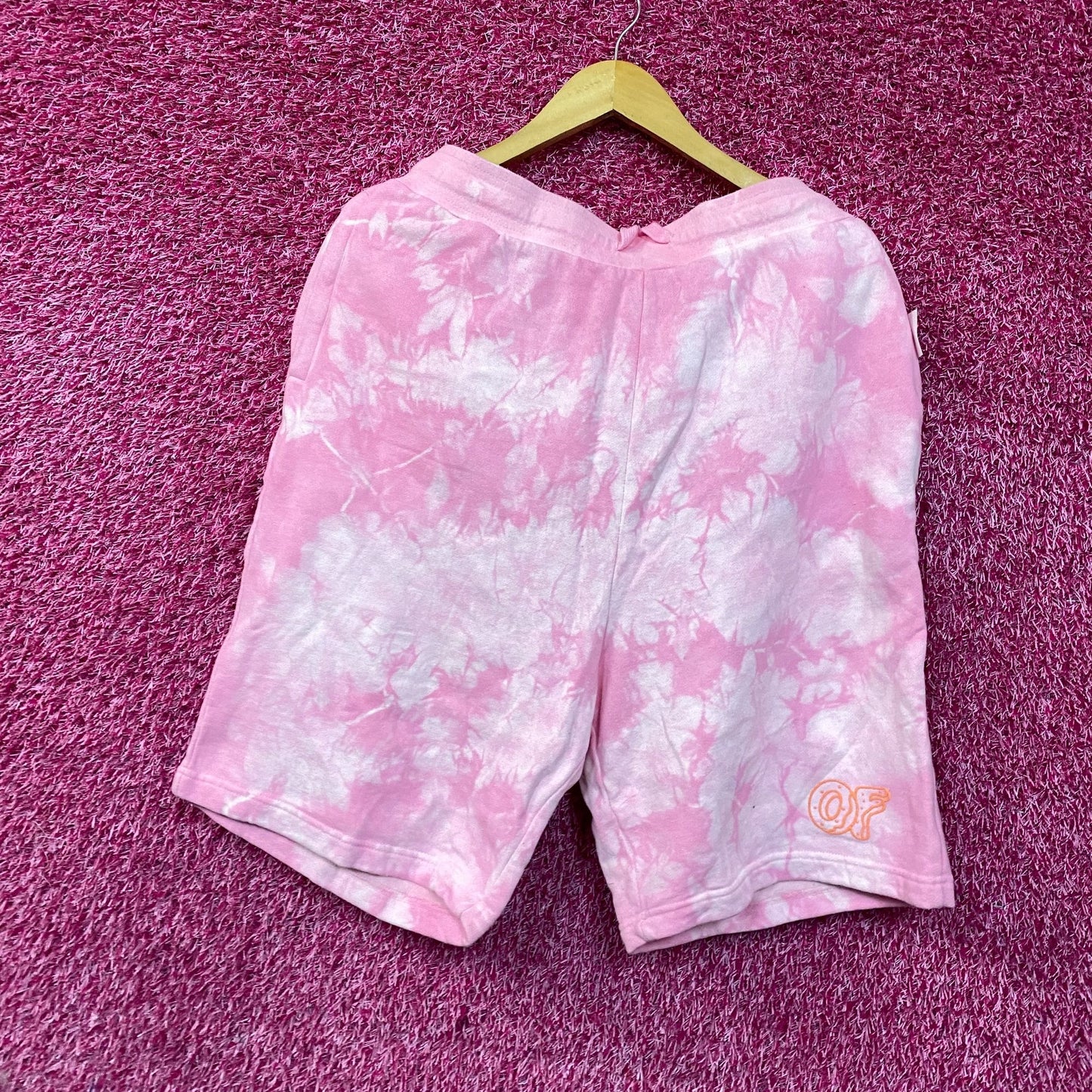 Odd Future Pink Tie-Dye Sweat Shorts XL
