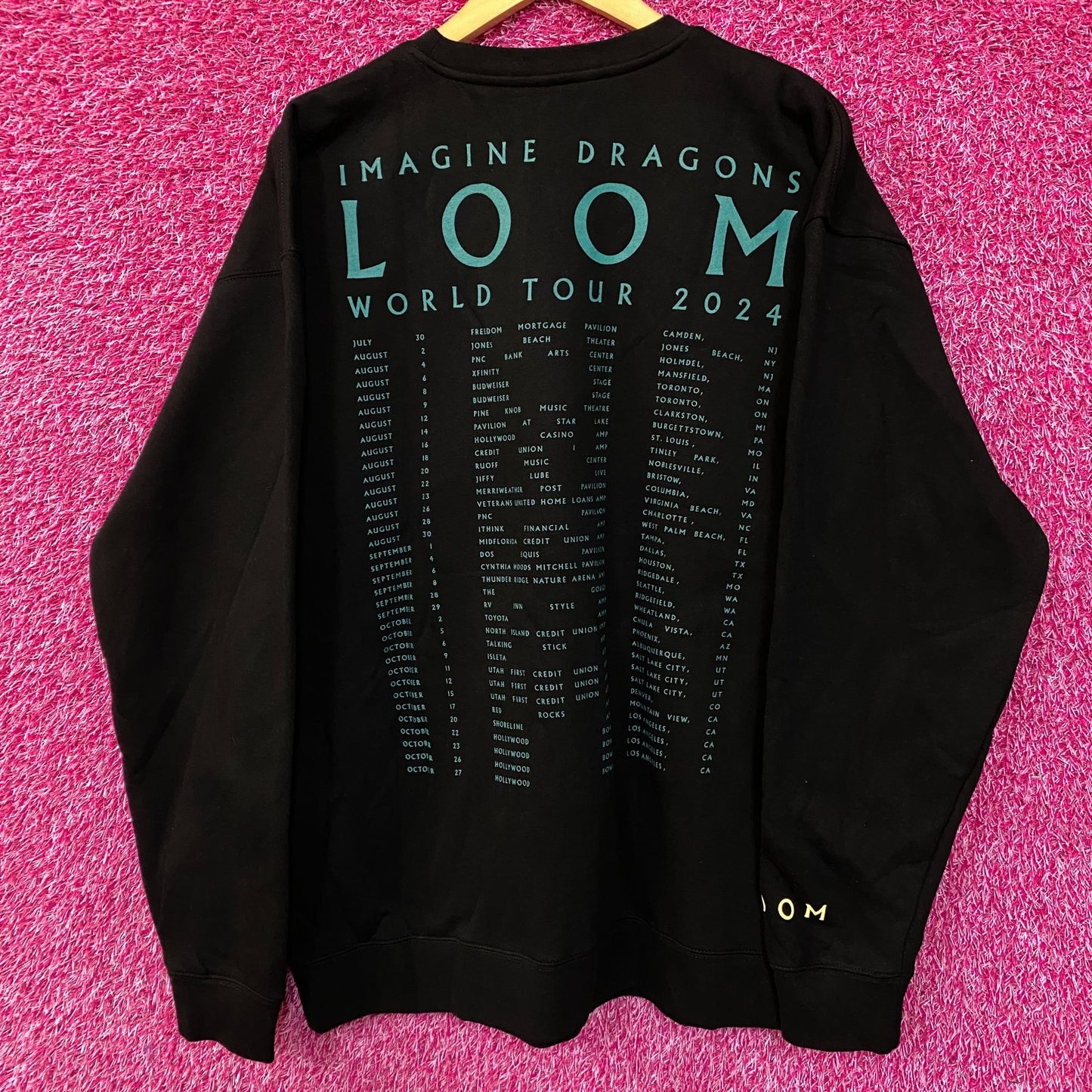Imagine Dragons Loom World Tour 2024 Crewneck Sweatshirt XL