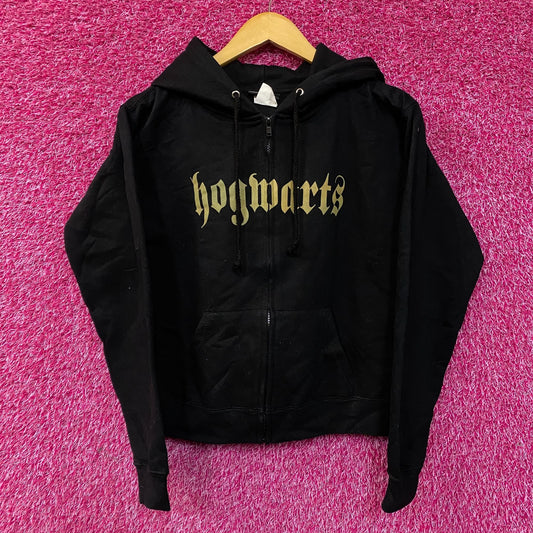 Harry Potter Hogwarts Crest Zip-Up Hoodie Small