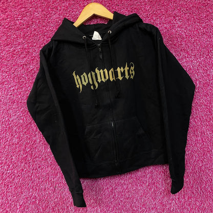 Harry Potter Hogwarts Crest Zip-Up Hoodie Small