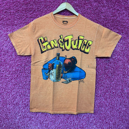 Snoop Doggy Dogg Gin & Juice Album Cover Art Hip Hop Tee M