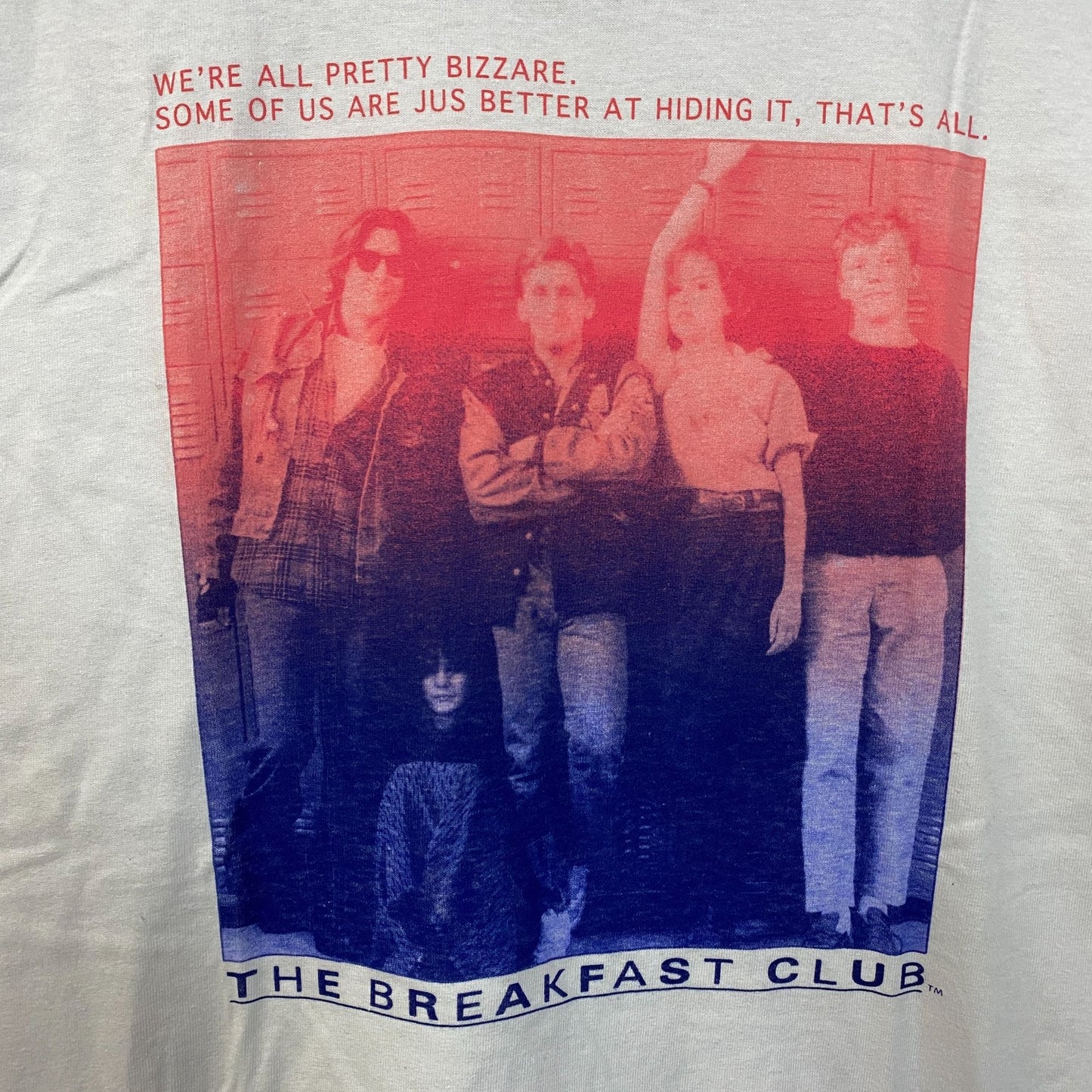 The Breakfast Club "We're All Pretty Bizarre" Graphic T-Shirt Large