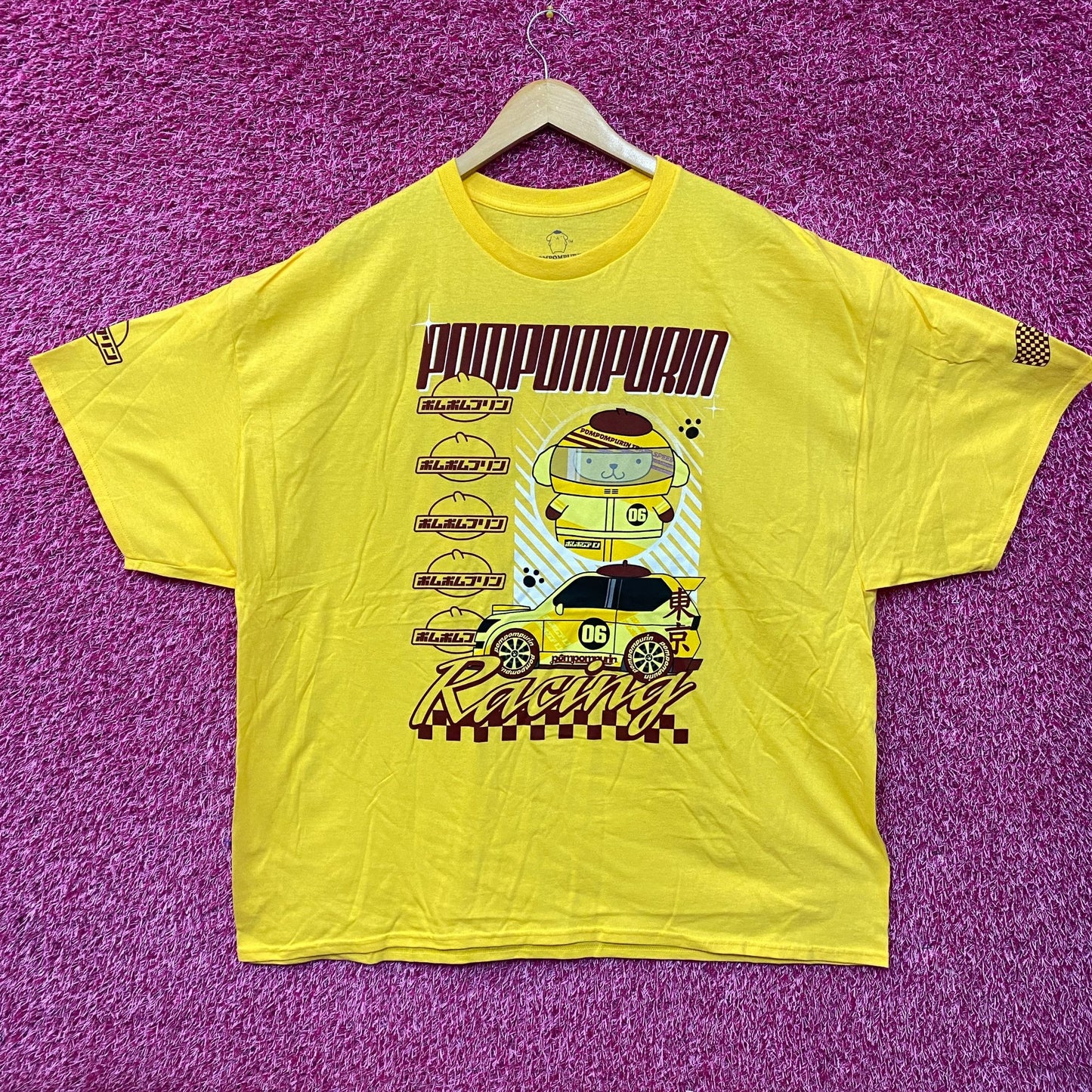 Sanrio Pompompurin Racing T-Shirt 3XL