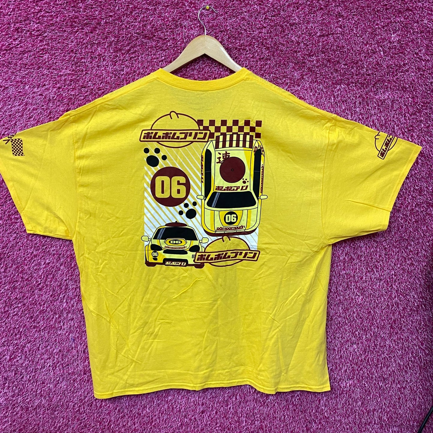 Sanrio Pompompurin Racing T-Shirt 3XL