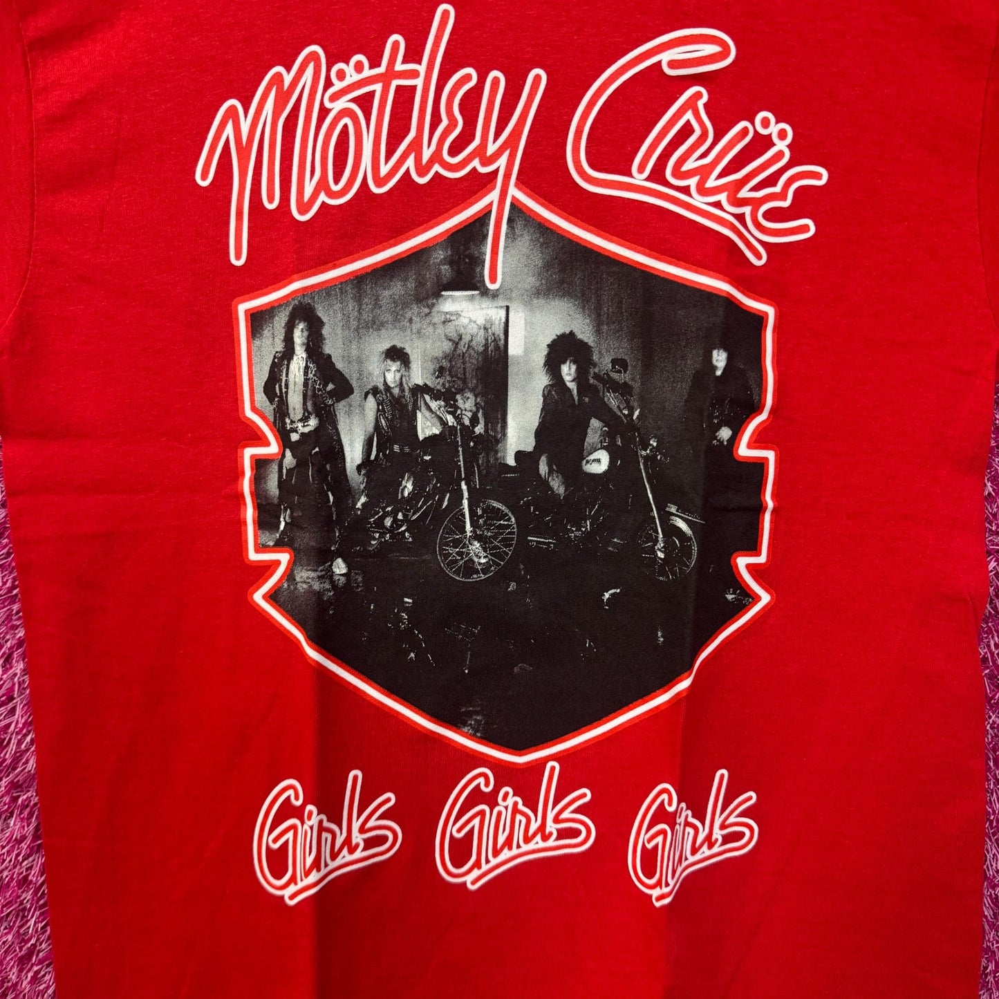 Motley Crue Girls Girls Girls Album Heavy Metal Band Tee M