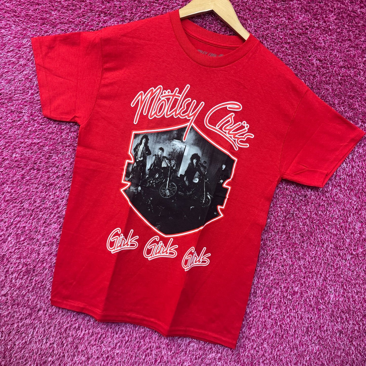Motley Crue Girls Girls Girls Album Heavy Metal Band Tee M
