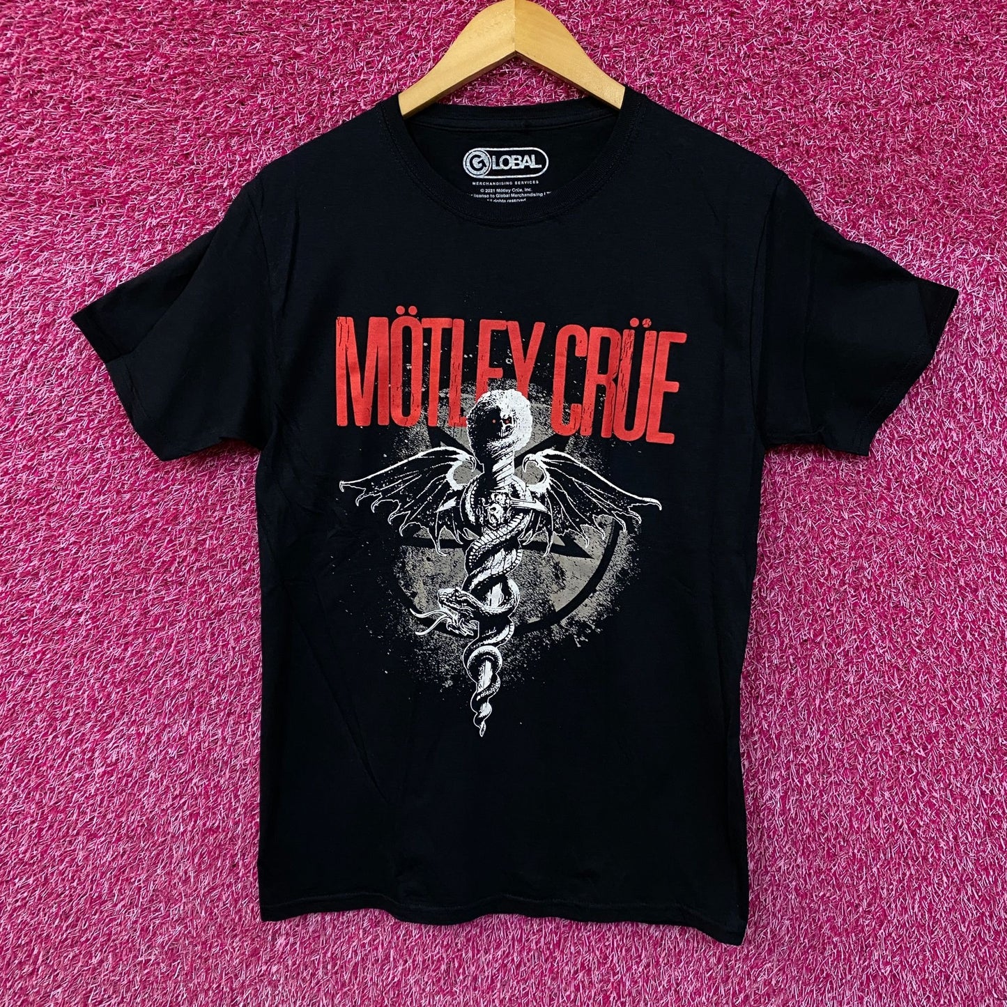 Motley Crue Dr Feel Good Album Art Heavy Metal Band Tee S