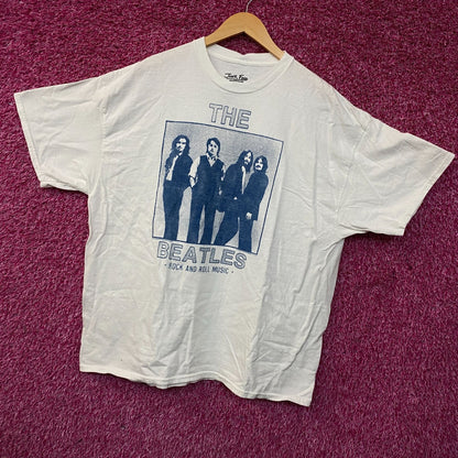 Junk Food The Beatles Rock and Roll Music Vintage Style Graphic T-Shirt XL