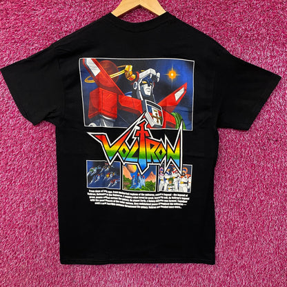 Voltron: Defender of the Universe Character Panels Retro Graphic T-Shirt Medium