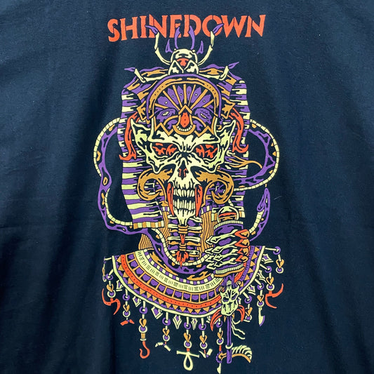 Shine Down Planet Zero Skull T-Shirt XXL