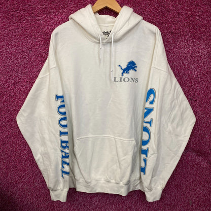 Junk Food Clothing Detroit Lions White Hoodie size XL