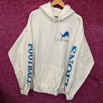Junk Food Clothing Detroit Lions White Hoodie size XL