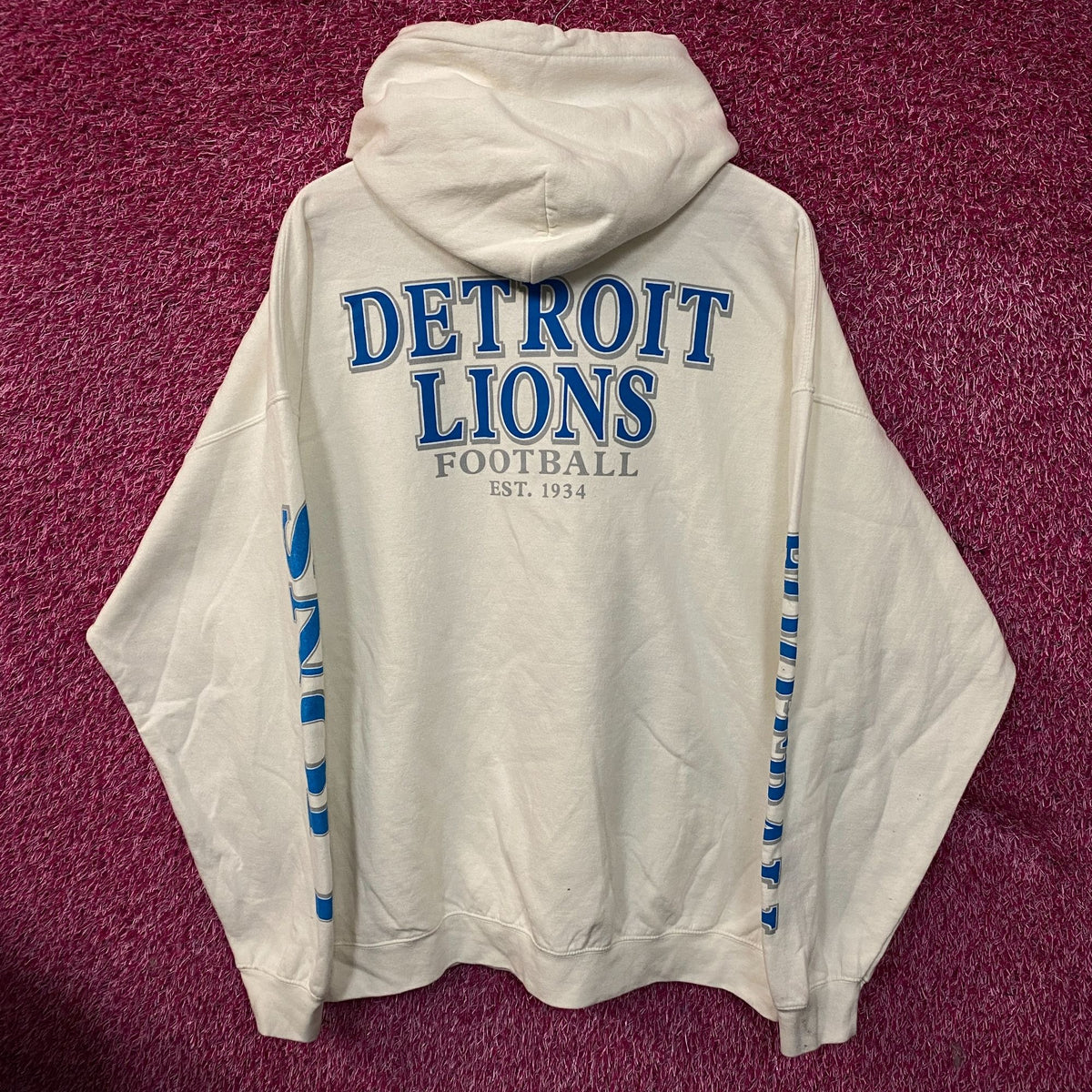 Junk Food Clothing Detroit Lions White Hoodie size XL