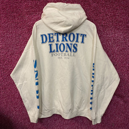 Junk Food Clothing Detroit Lions White Hoodie size XL