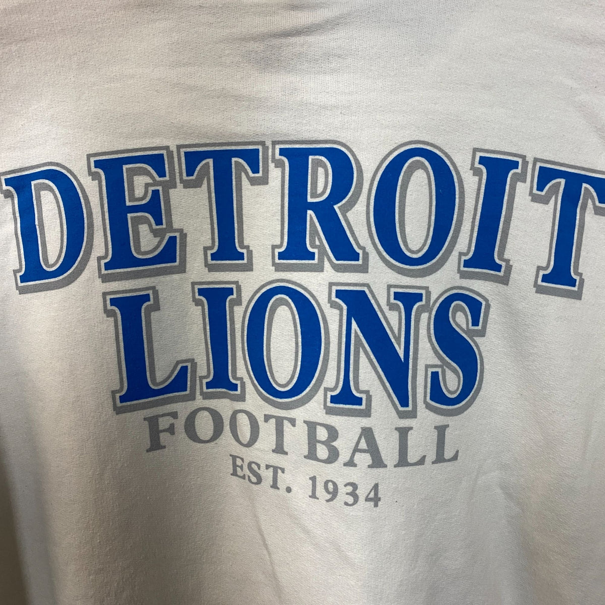 Junk Food Clothing Detroit Lions White Hoodie size XL