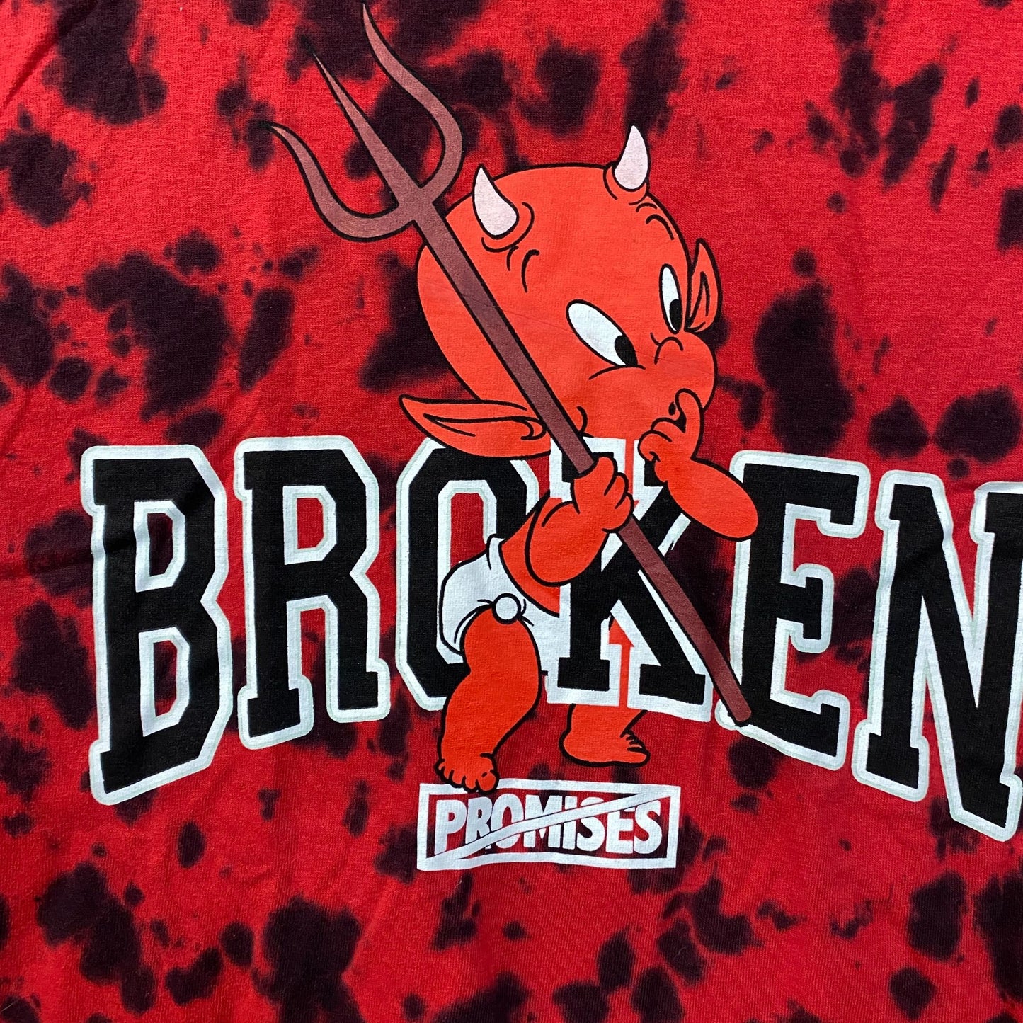 Broken Promises x Hot Stuff Tiedye Tshirt size Small