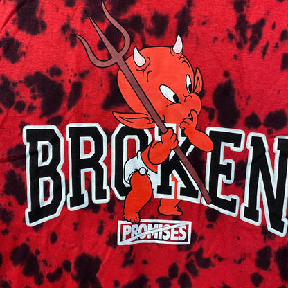 Broken Promises x Hot Stuff Tiedye Tshirt size Small