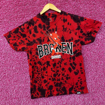 Broken Promises x Hot Stuff Tiedye Tshirt size Small
