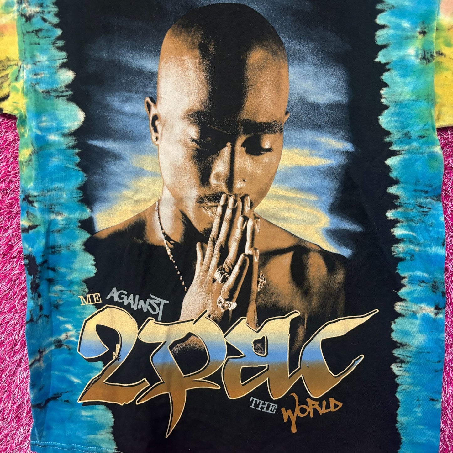 Tupac Me Against the World Tie Dye Tshirt Size Small