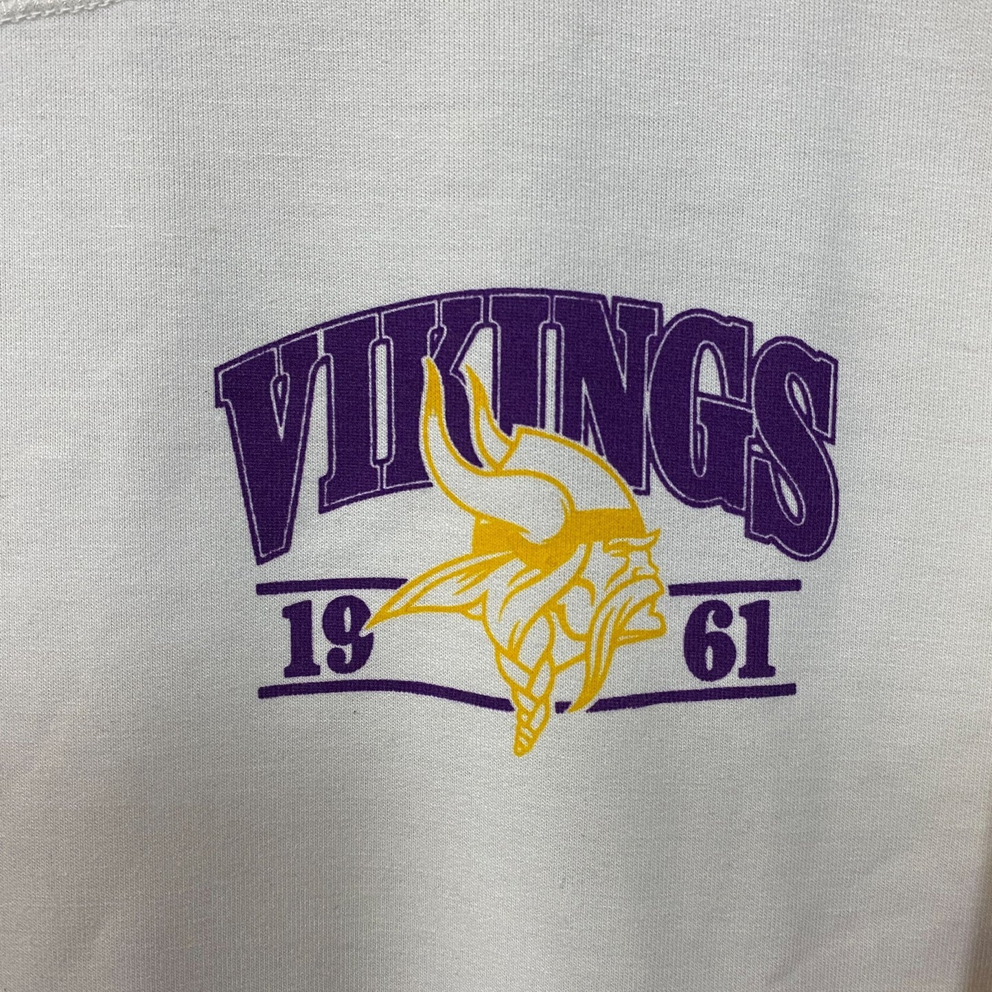 Junk Food Minnesota Vikings Stripe Pullover Women's Sweater Large