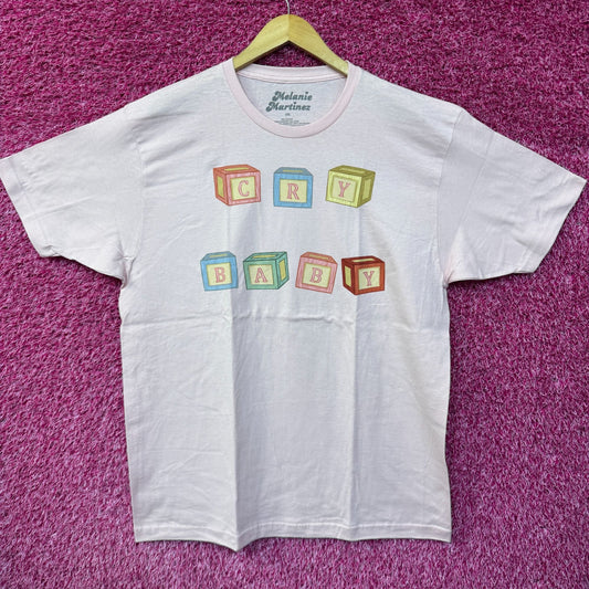 Melanie Martinez Cry Baby Letter Blocks Electro-Pop Tee 2XL