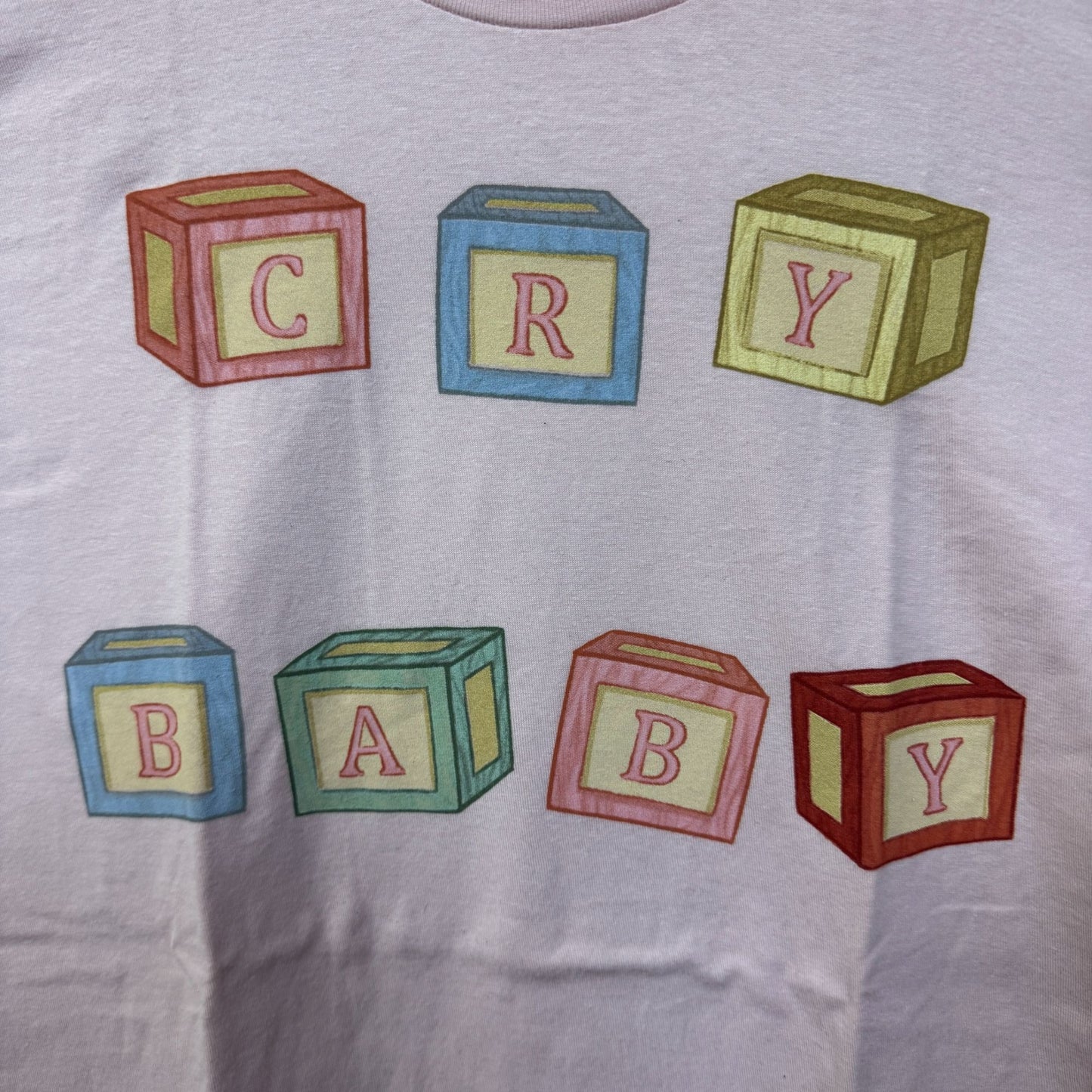 Melanie Martinez Cry Baby Letter Blocks Electro-Pop Tee 2XL
