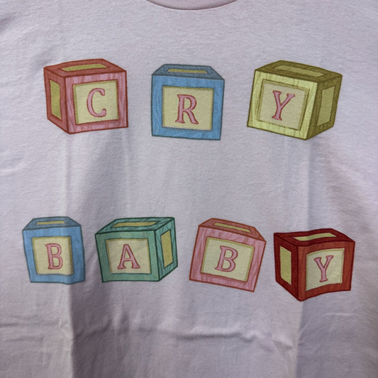 Melanie Martinez Cry Baby Letter Blocks Electro-Pop Tee 2XL