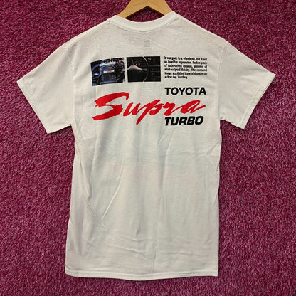 Toyota Supra Turbo 89 Double Sided T-Shirt Small