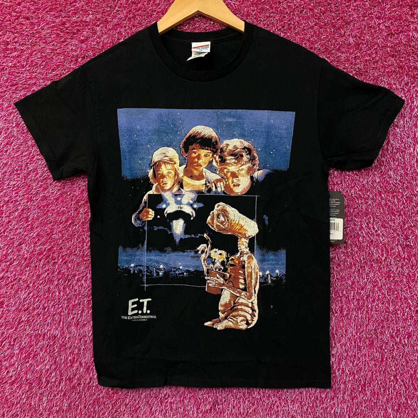 Junk Food E.T. Extra-Terrestrial Graphic Photograph T-Shirt Large XS