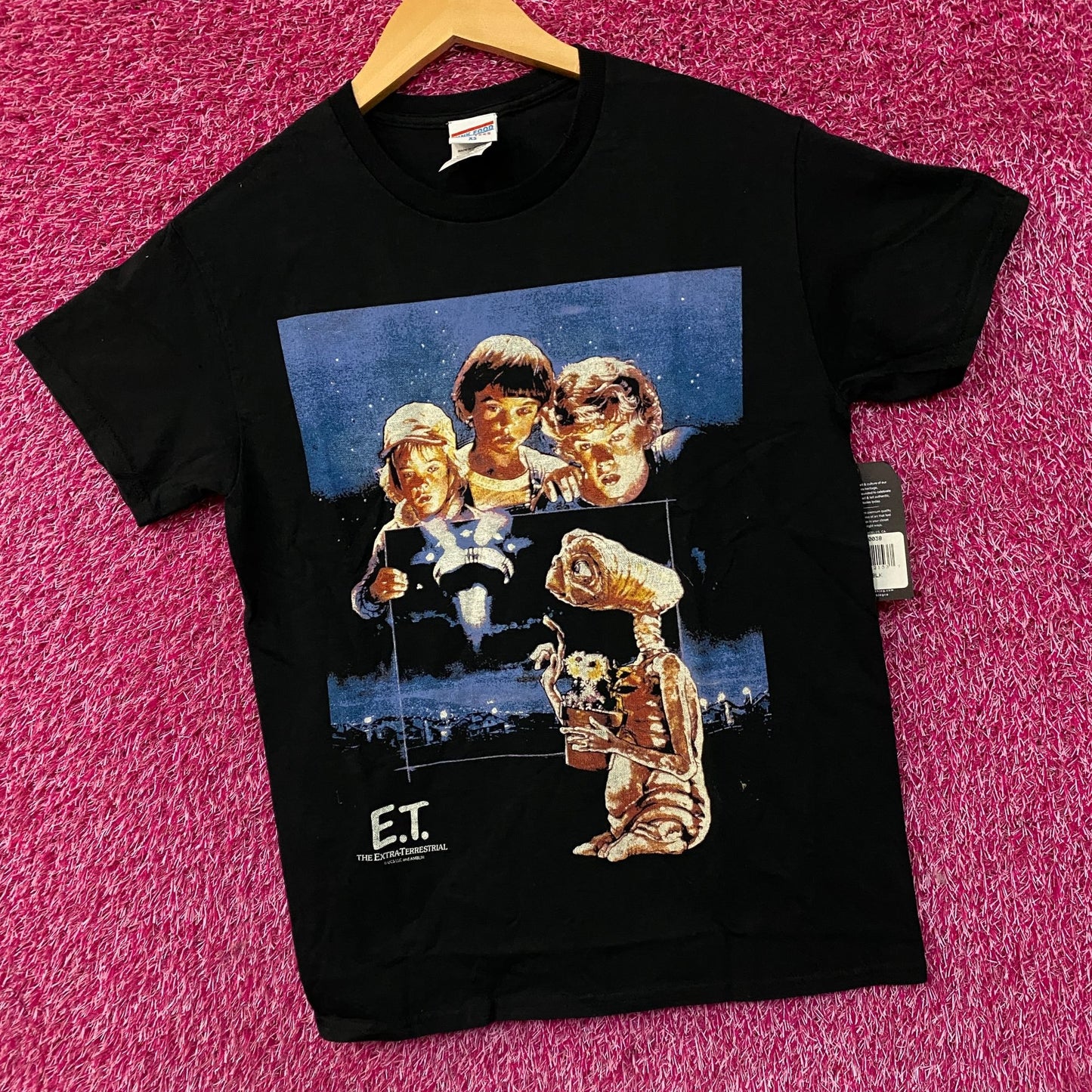 Junk Food E.T. Extra-Terrestrial Graphic Photograph T-Shirt Large XS