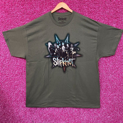 Slipknot Group Star Olive T-Shirt 3XL
