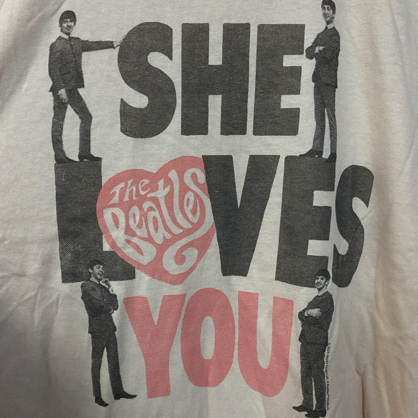 Junk Food The Beatles She Loves You Women's Vintage Style Tee XL