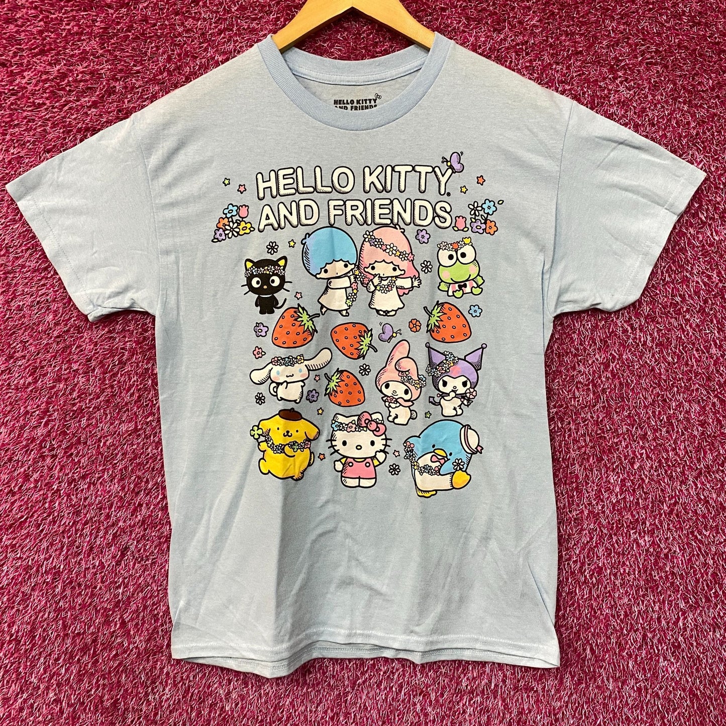 Sanrio Hello Kitty and Friends All Characters Kawaii T-Shirt Medium