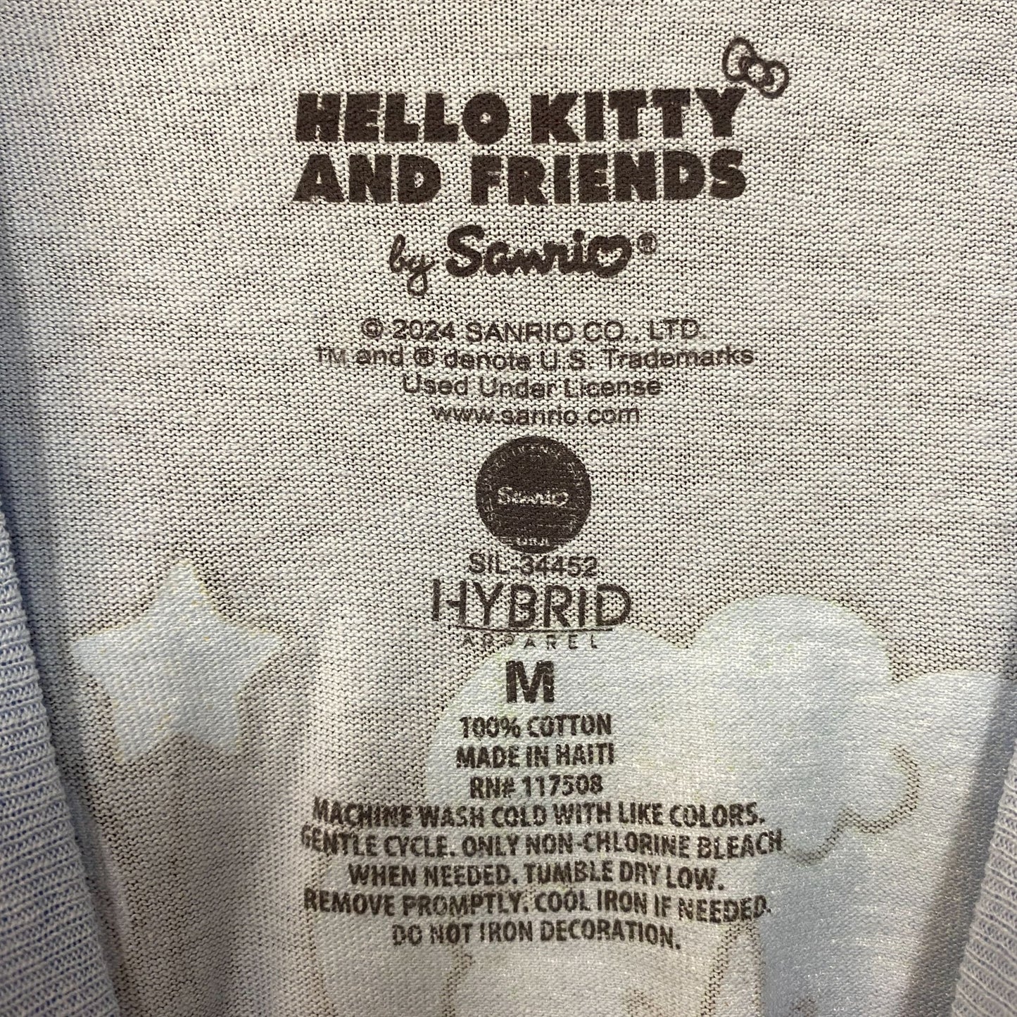 Sanrio Hello Kitty and Friends All Characters Kawaii T-Shirt Medium