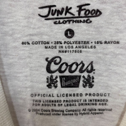 Junk Food Clothing Coors Banquet Cowboy Vintage Style Graphic Women's Tee Large