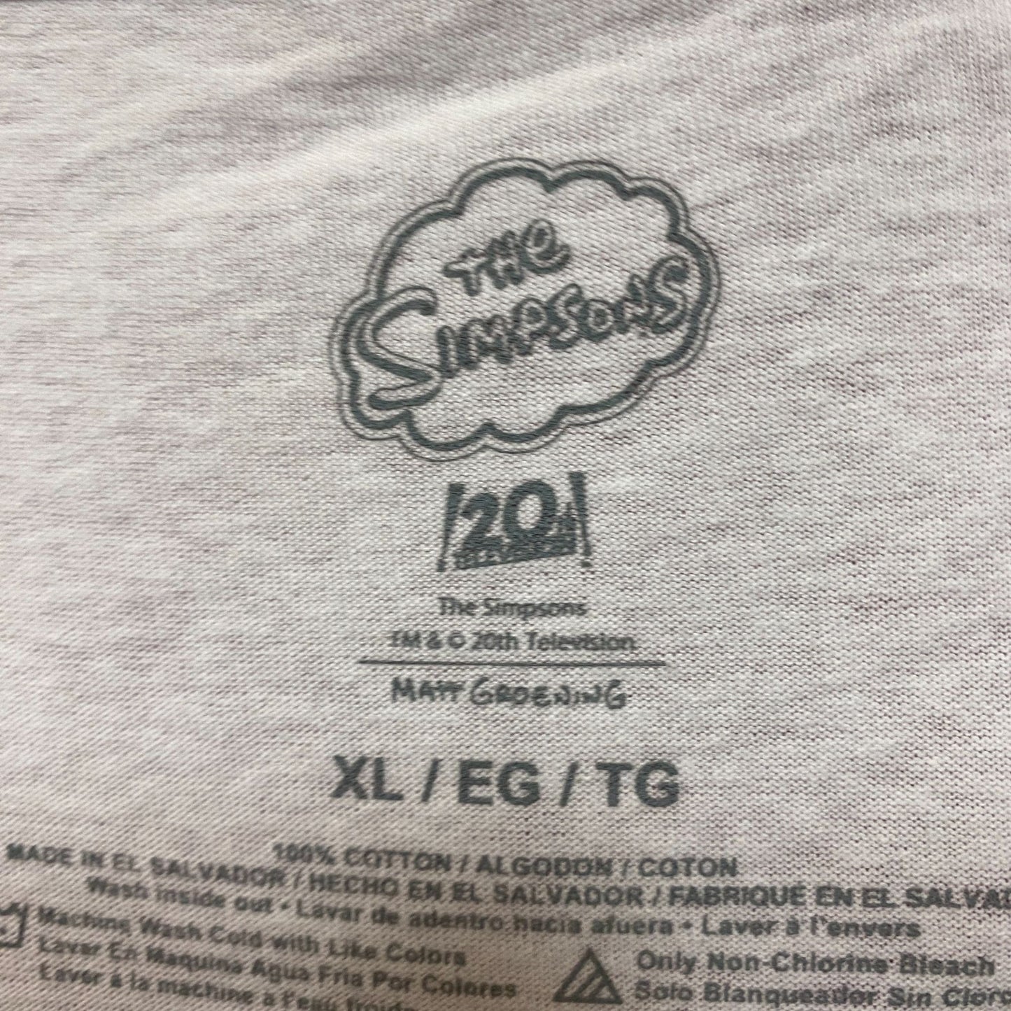 The Simpsons doh Ho Ho Christmas White Tshirt size Extra Large